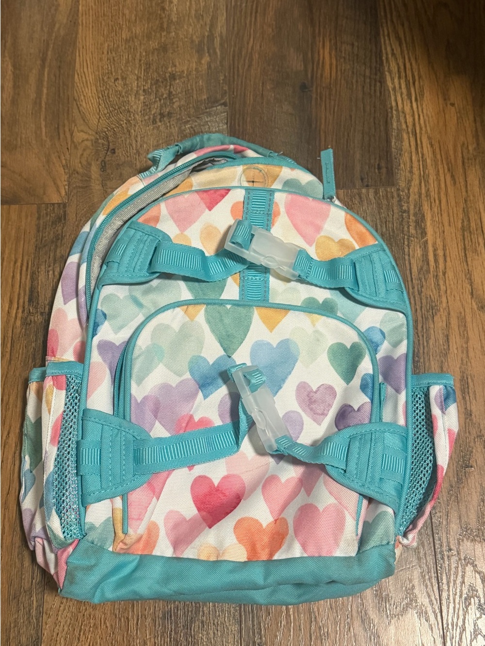 Pottery Barn kids heart backpack